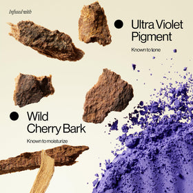 EVA·NYC Wild Cherry Bark ingredient image conveying natural moisturization benefits
