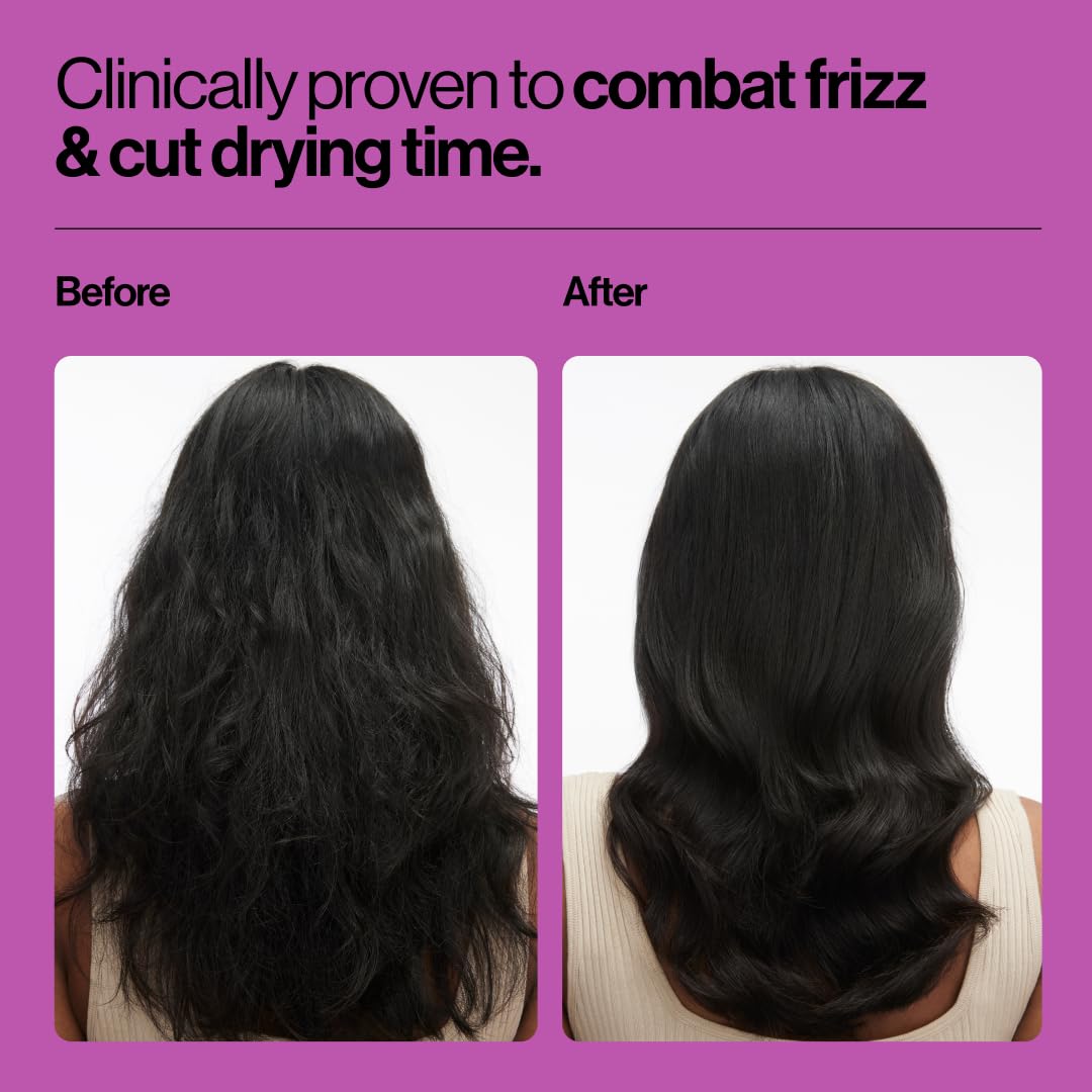 EVA·NYC spray applied to damp hair showing easier detangling benefit