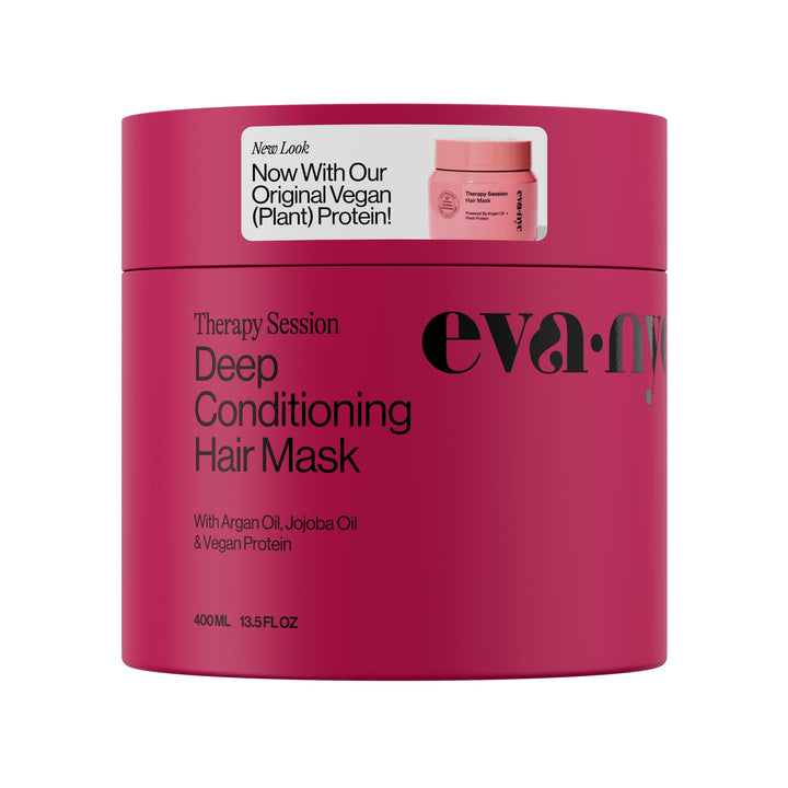 EVA·NYC front packaging showing the 13.5 fl oz jar and benefits