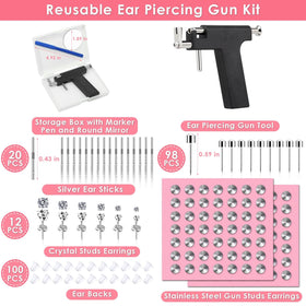 Evatage silicone backs and silver ear sticks for secure comfortable wear