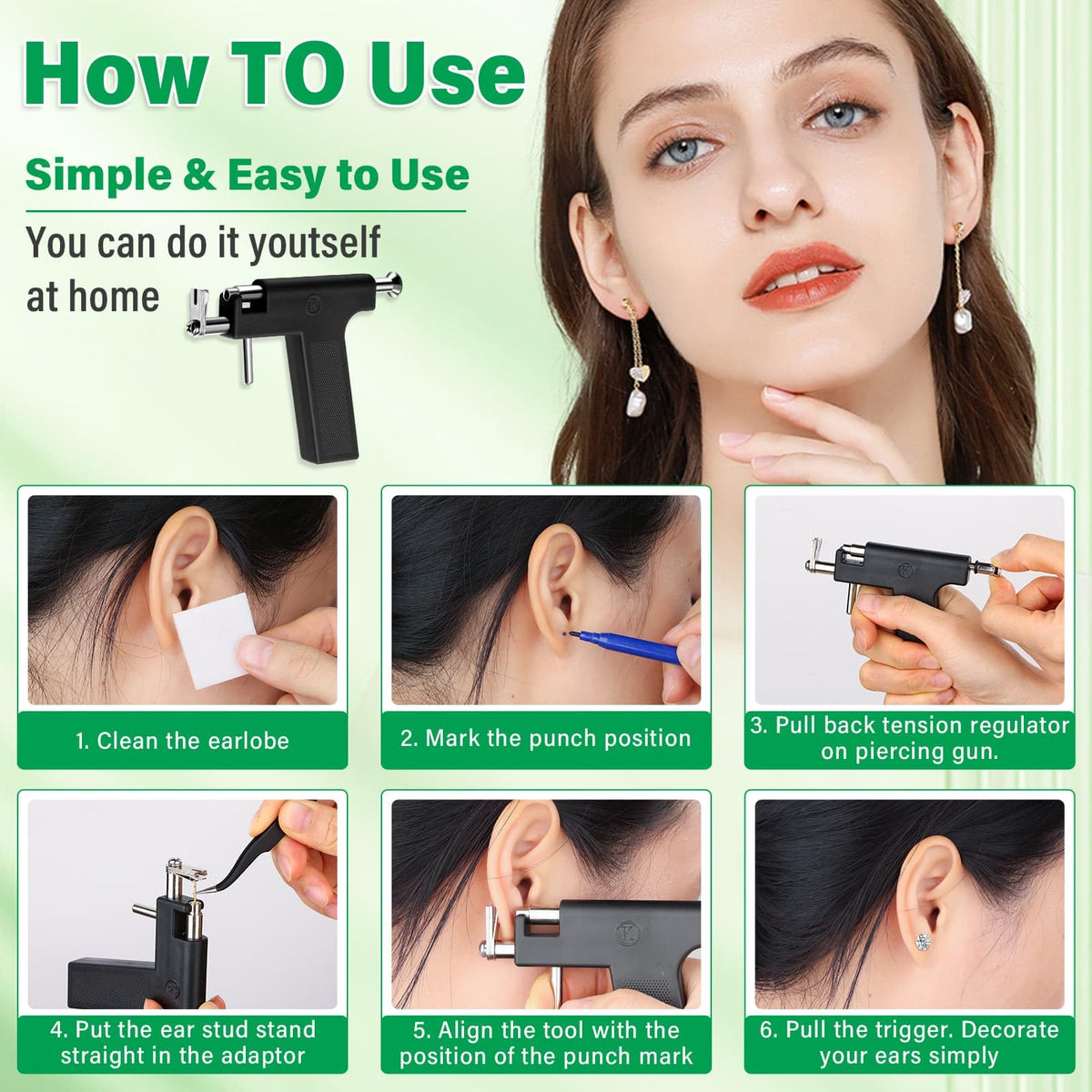 Evatage assorted crystal and colorful studs displayed with earsticks for options