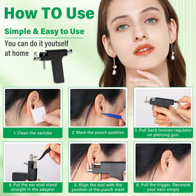 Evatage assorted crystal and colorful studs displayed with earsticks for options