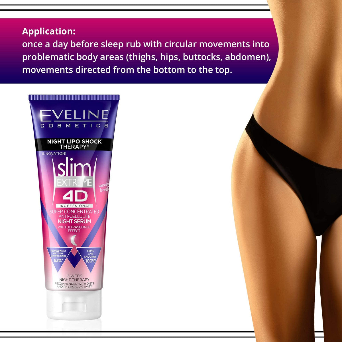EVELINE COSMETICS label with Polish instructions for user clarity