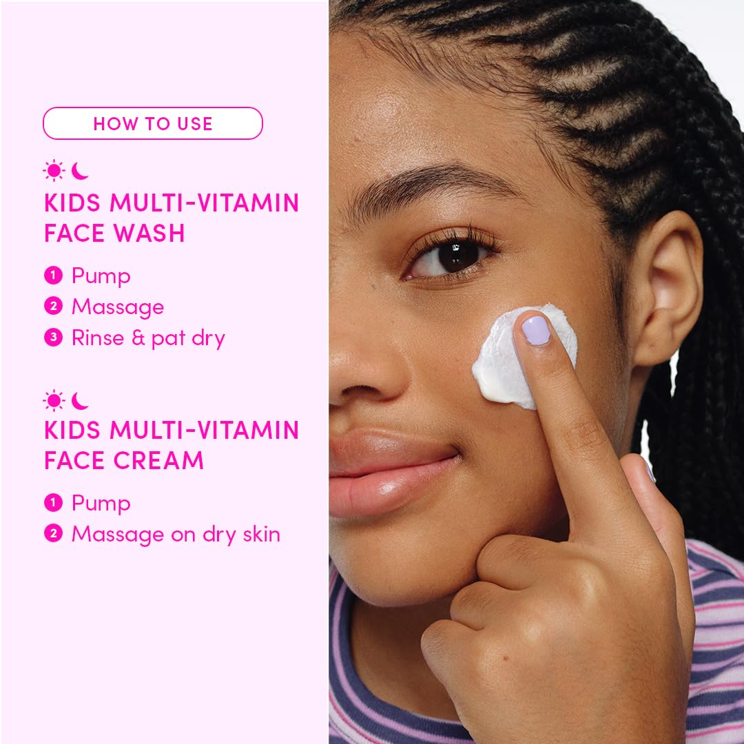 Evereden Barbie face wash creating a gentle lather during use benefit