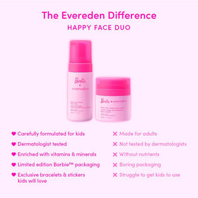 Evereden Barbie cream texture swipe showing smooth application benefit