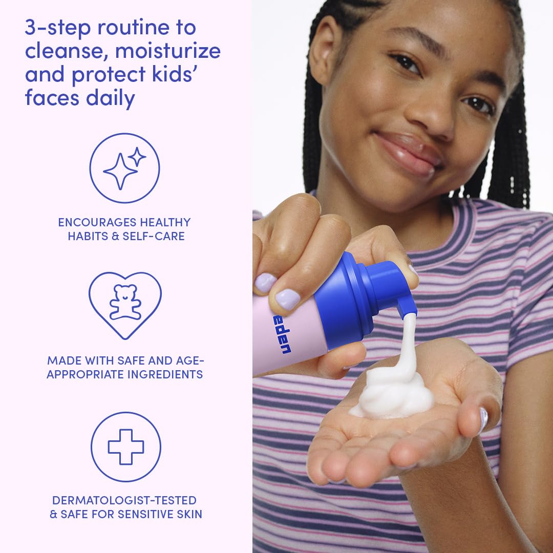 Child applying Evereden sunscreen outdoors to demonstrate daily sun protection
