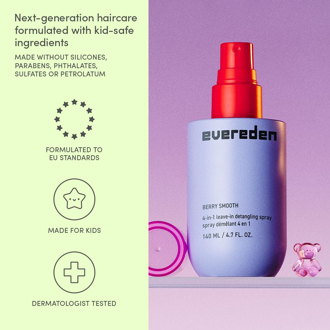 Evereden comb gliding through hair after application showing less tugging