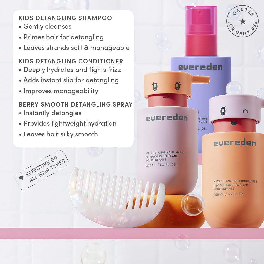 Evereden conditioner texture being poured to show creamy hydration and improved manageability