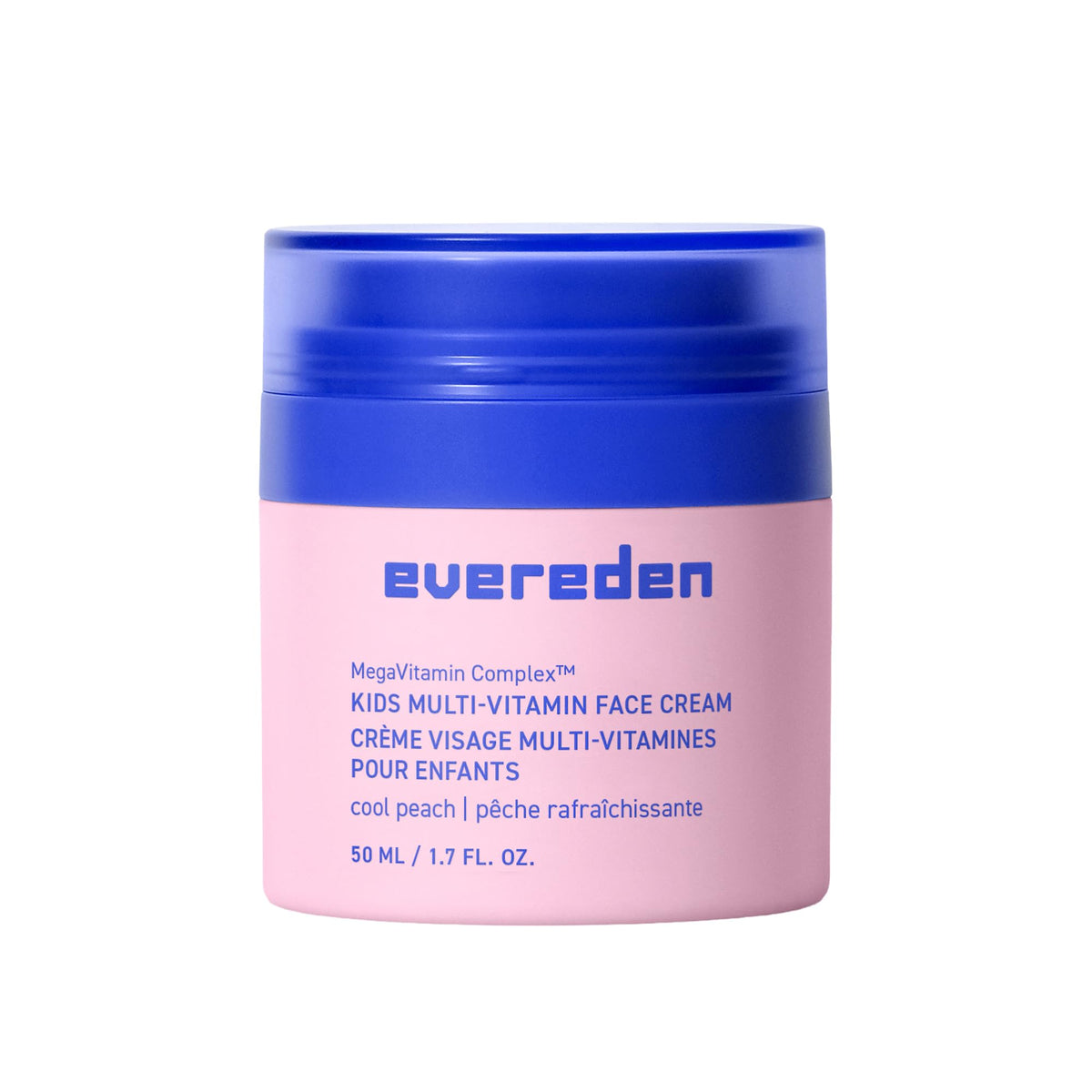 Evereden Cool Peach front packaging showing clean kids moisturizer benefits