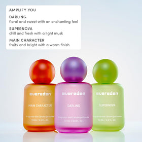 Evereden Darling collectible bottles grouped to show gifting and display appeal