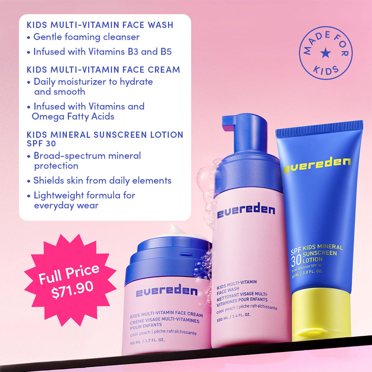 Evereden face cream tube open with visible texture for lightweight hydration