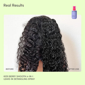 Evereden family using detangler in bathroom showing everyday routine ease