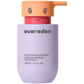 Evereden front bottle showing kid-friendly detangling shampoo benefits