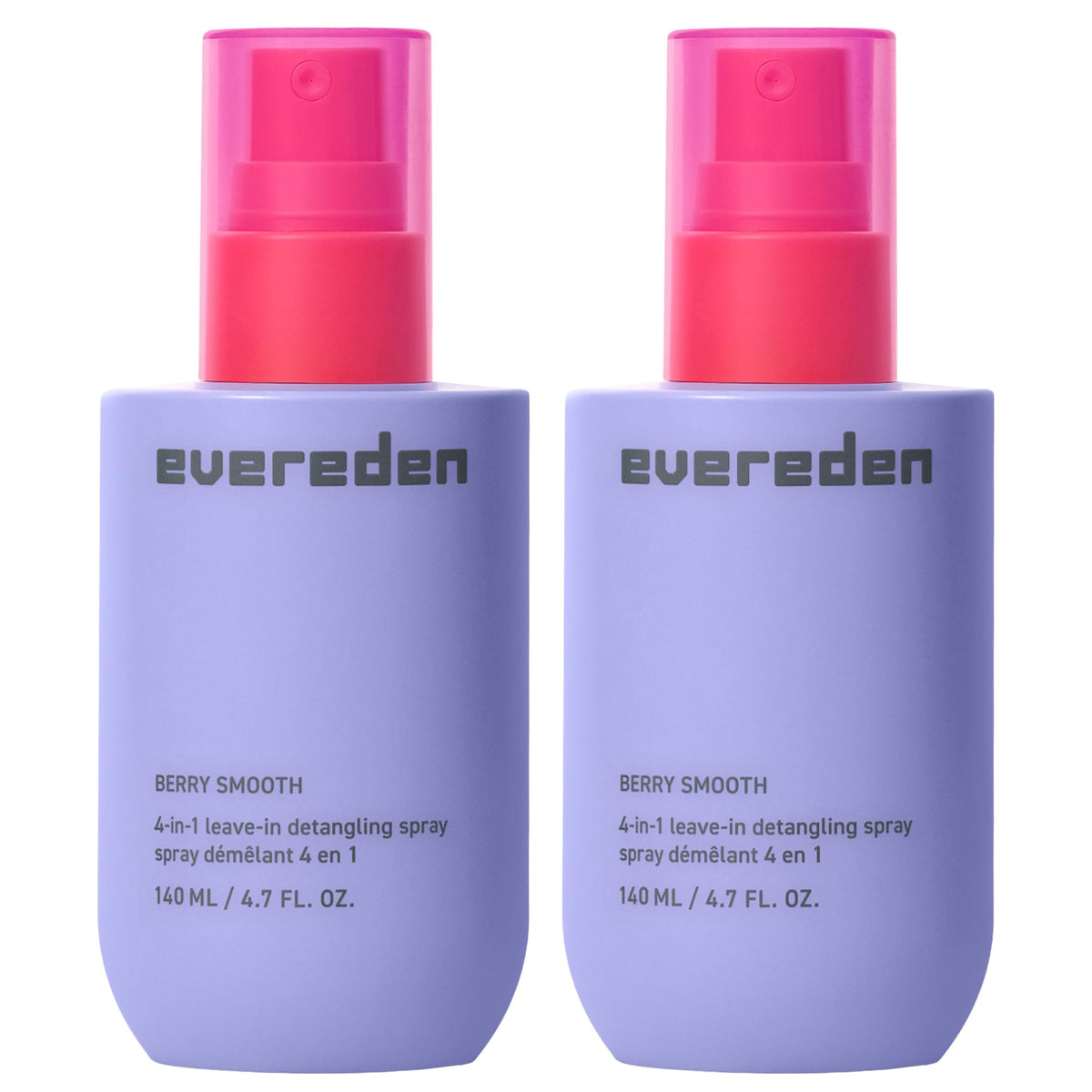 Evereden front packaging of detangler spray showing label and pack benefit