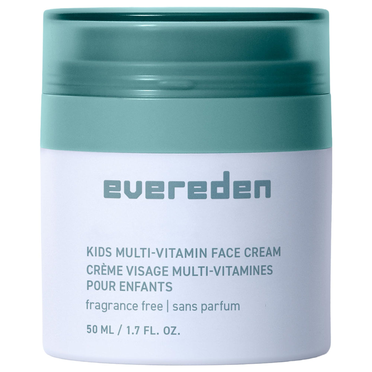 Evereden front tube face cream showing label and travel-friendly size benefit