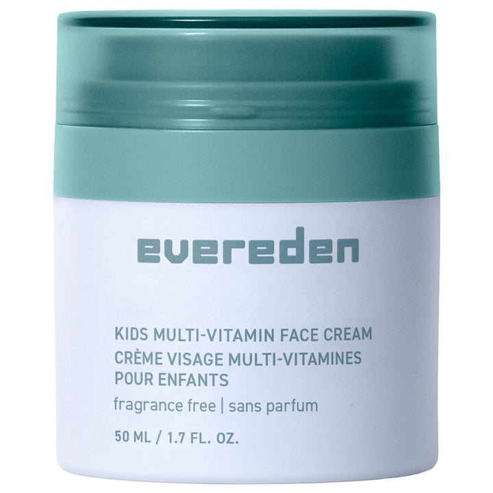 Evereden front tube face cream showing label and travel-friendly size benefit