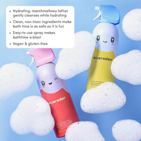 Evereden foam texture on hand revealing fluffy moldable foam for fun play