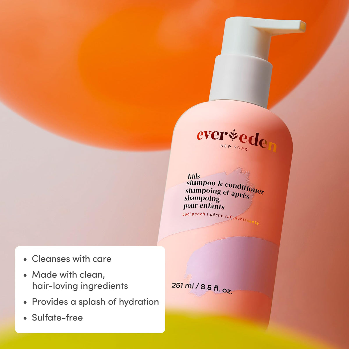 Evereden back label closeup showing ingredient and usage clarity benefit