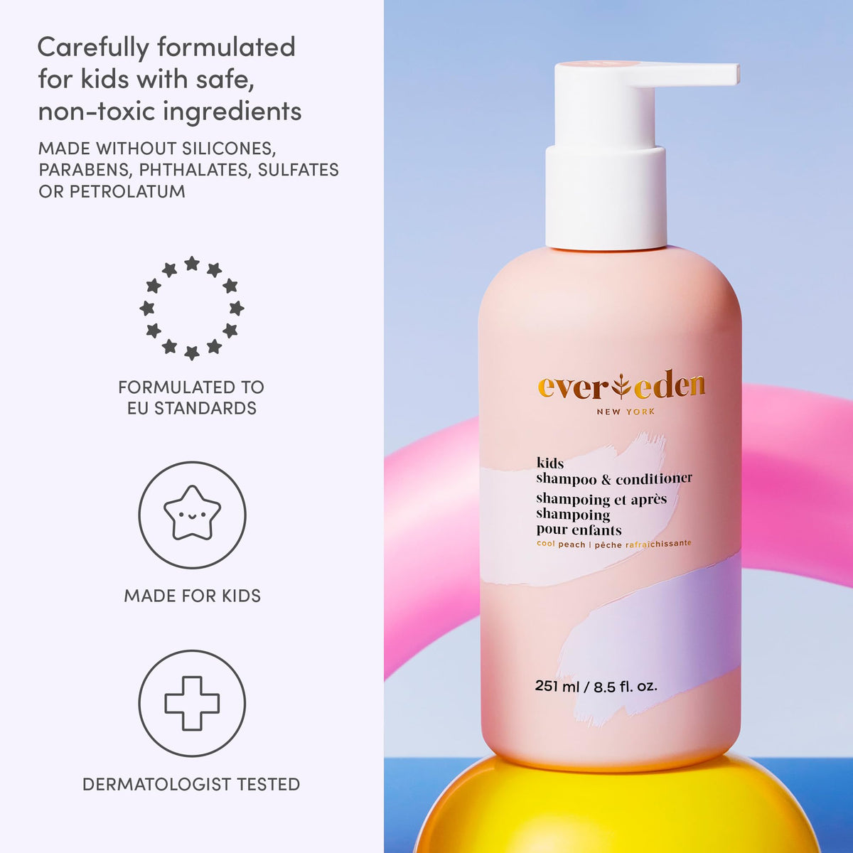 Evereden bottle held in hand demonstrating compact travel-friendly convenience