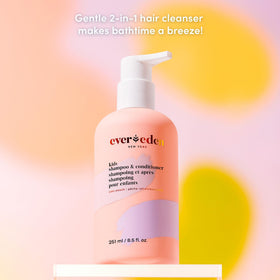 Evereden creamy gel texture on palm illustrating gentle, lightweight conditioning
