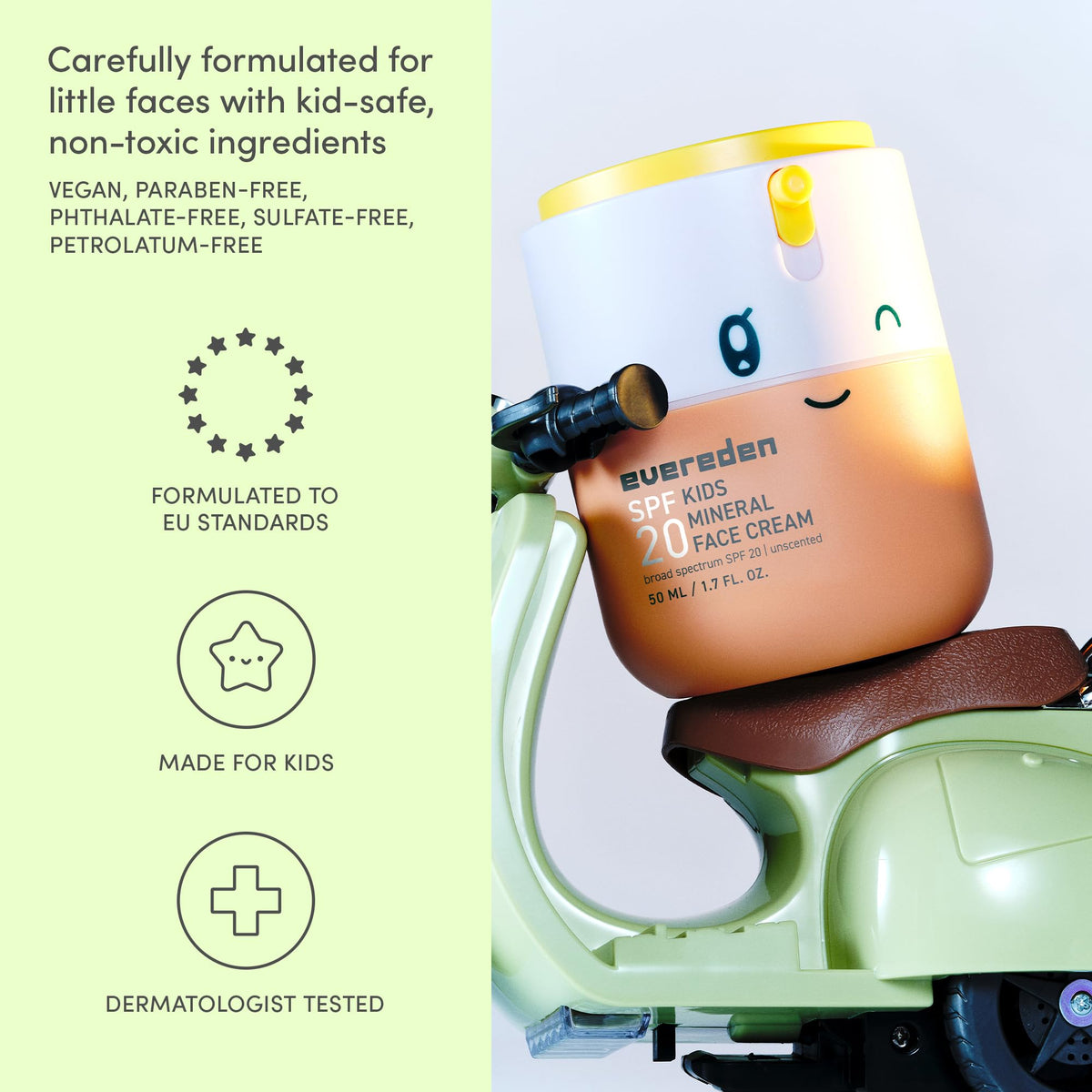 Evereden product amount on hand demonstrating non-greasy finish