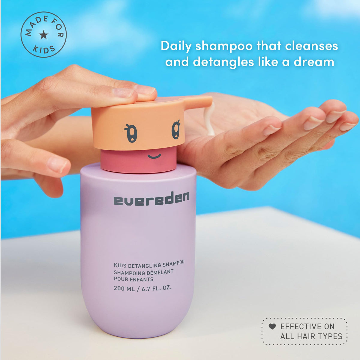Evereden label close-up highlighting dermatologist-tested and EWG verification benefits