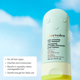 Evereden pump dispensing clear shampoo texture for gentle cleanse