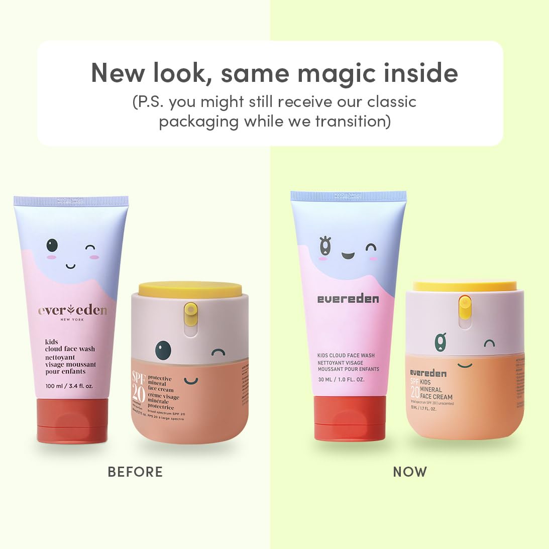 Evereden sunscreen tube label highlighting zinc oxide for mineral protection