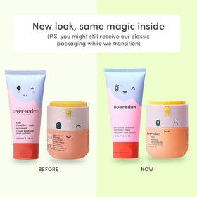 Evereden sunscreen tube label highlighting zinc oxide for mineral protection