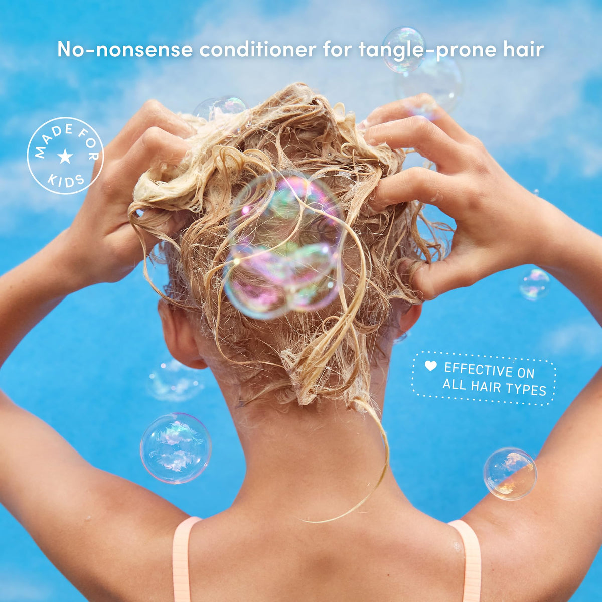 Evereden creamy conditioner texture swiped to show smooth moisturizing consistency