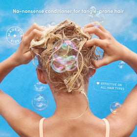 Evereden creamy conditioner texture swiped to show smooth moisturizing consistency