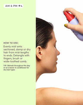Evereden product droplet texture illustrating lightweight conditioning