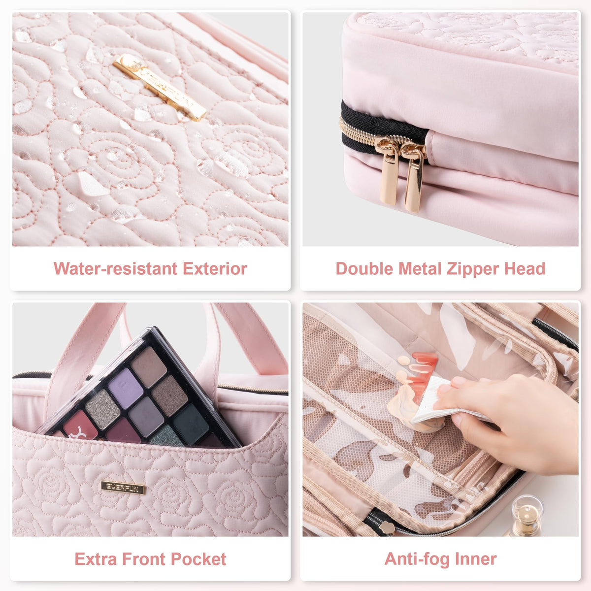 Everfun on bathroom vanity showcasing stylish look and organized readiness