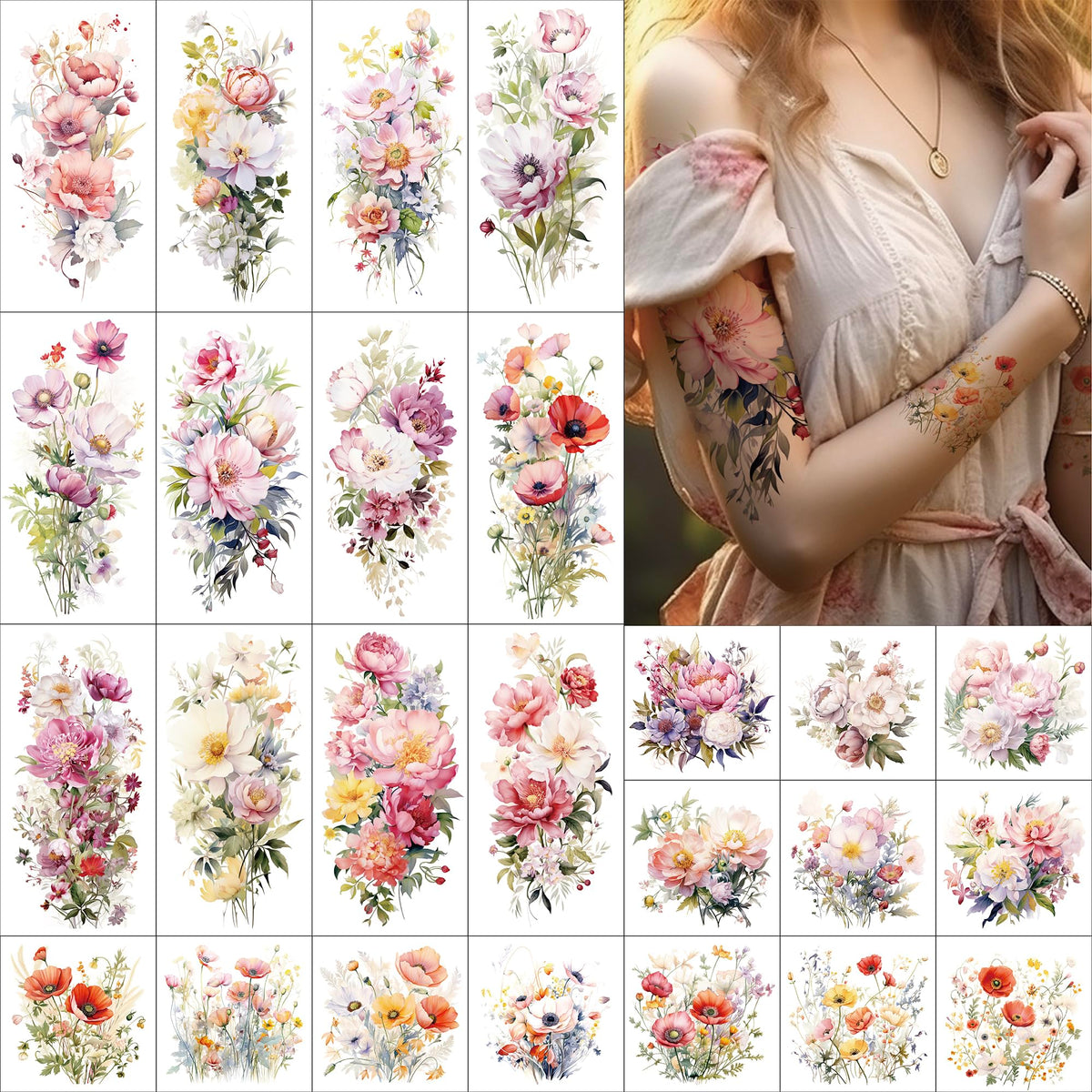 Everjoy front packaging showing floral sleeve sheets and vibrant watercolor designs for easy styling