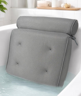 Everlasting Comfort bath pillow front view showing full ergonomic support