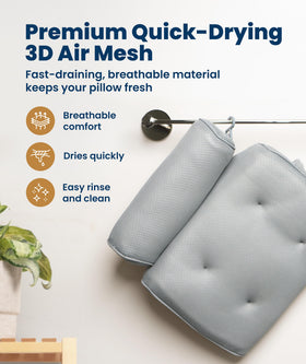Everlasting Comfort visible side pocket holding small bath items for convenience