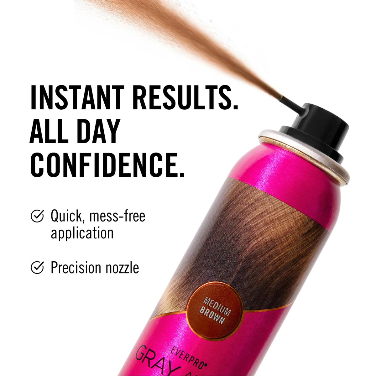 EVERPRO side-by-side before and after gray root coverage for confidence