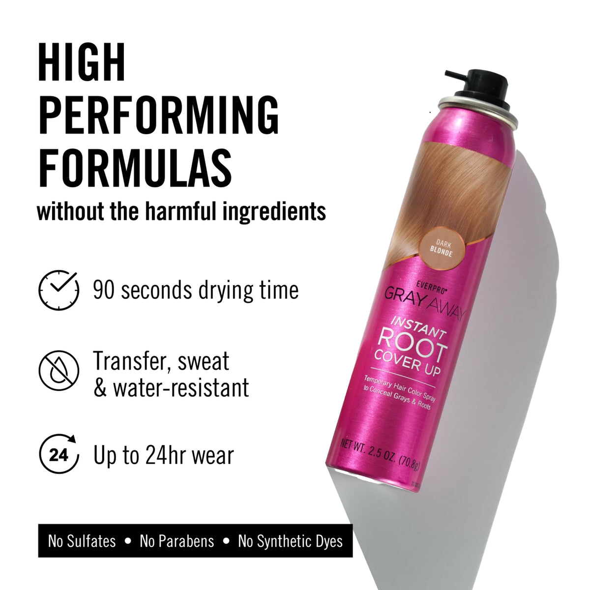 EVERPRO before and after part line showing fuller-looking hair and concealed regrowth