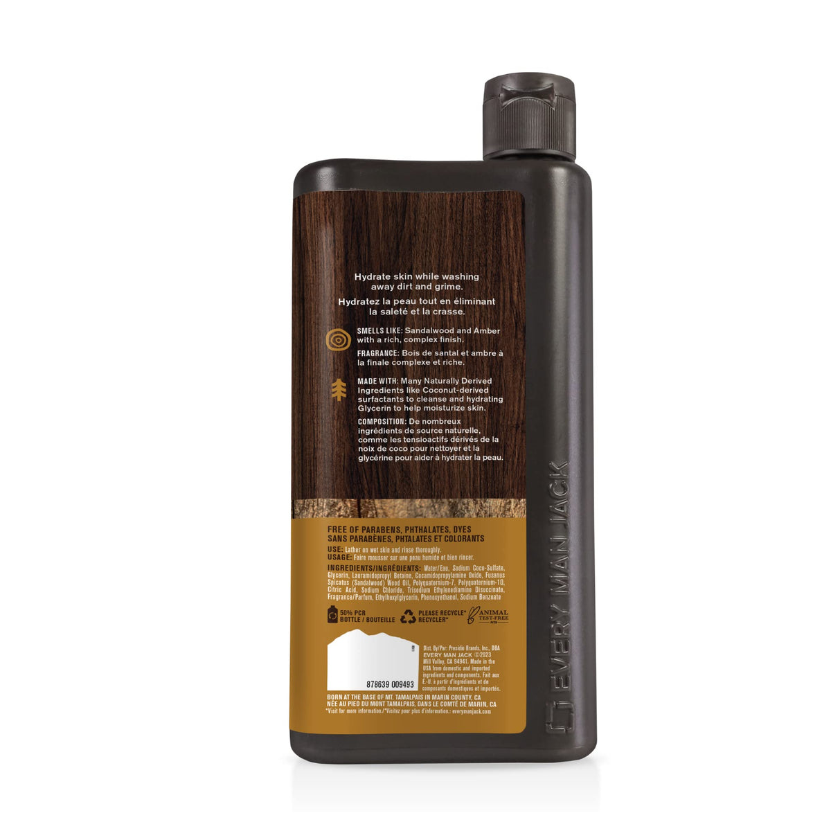 Every Man Jack two 24oz bottles stacked conveying value pack and long-lasting supply