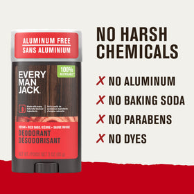 Every Man Jack deodorant being applied to underarm for all-day confidence