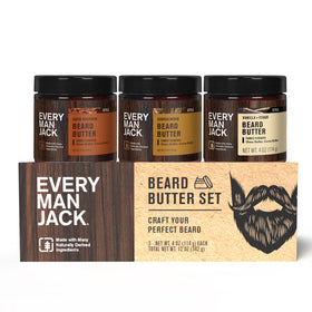 Every Man Jack front packaging showing three 4 oz jars and gift-ready presentation