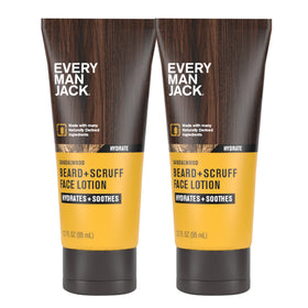 Every Man Jack front packaging showing two 3.2oz bottles for daily hydration