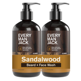Every Man Jack front packaging showing two bottle pack and benefits