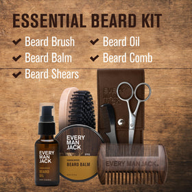 Every Man Jack beard oil and balm closeup showing texture and conditioning benefit