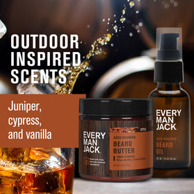Every Man Jack beard oil 1oz dropper ready to dispense for conditioning benefit