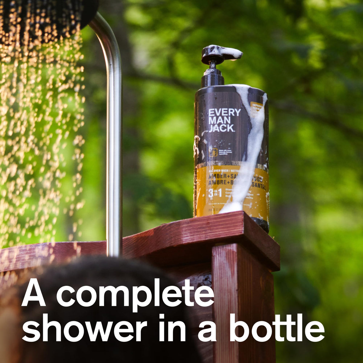 Every Man Jack Cedar Red Sage bottle front showing herbal fresh scent benefit