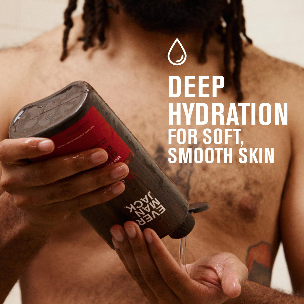 Every Man Jack pump detail for easy dispensing and controlled use