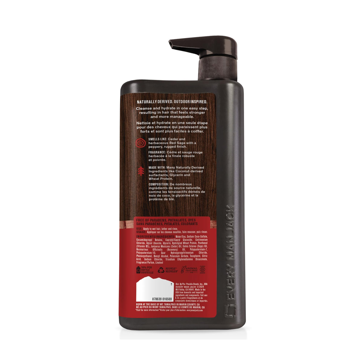 Every Man Jack bottle paired with other products, cohesive scent layering