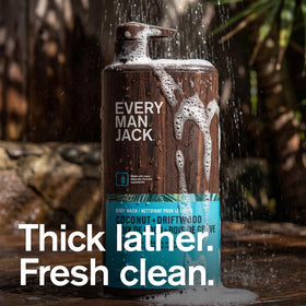 Every Man Jack pump close-up showing easy dispensing benefit