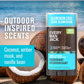 Every Man Jack deodorant texture swatch demonstrating creamy glide benefit